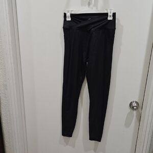 Black Snake Print Embossed Leggings